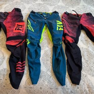 Fly BMX Youth Racing Gear with Red and Black Accents
